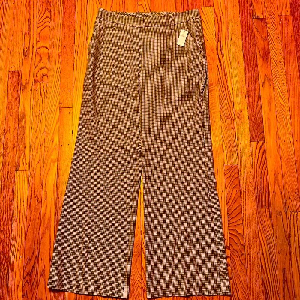 Gap brown houndstooth trousers